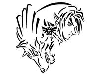 Zelda: Twilight Princess stencil by Longquang