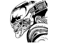 Alien stencil 2 by Longquang