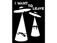 I Want To Leave stencil by Longquang
