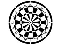 Dart Board stencil by Longquang