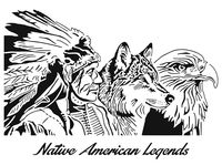 Native American stencil by Longquang