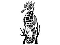Sea Horse stencil by Longquang