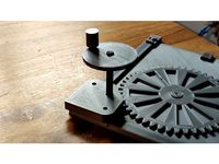 Hand crank for H0 turntable by Emiel3673