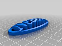 Neadra keychain name tag by Tetrahemicon