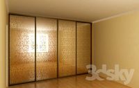 Wardrobe with mirrored picture system KOMANDOR