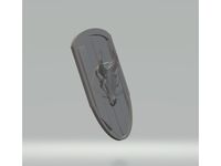 FHW: Denial's Surfs up Shield (28mm scale Flying shield) by thefreeheathen