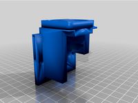 Geeetech 2 in 1 out dual extruder mix color hotend Mount Plate by Tux2020