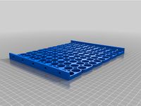 18650 Holder with copper busbar 24/48/72/96/120p by aflecha