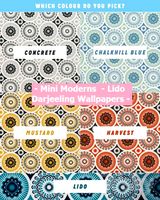 Mini Moderns - Lido Darjeeling Wallpapers