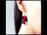 'Strajk Kobiet' earrings by C47_3D