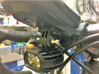 Lampen und GoPro Befestigung fuer Wahoo Elemnt Roam Lenkerhalter by CBiker