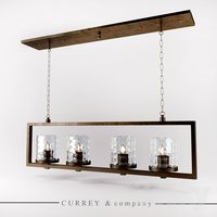 Chandelier Currey &amp;amp; company &amp;quot;Longhope Rectangular Chandelier&amp;quot;