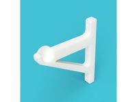 Wall Spool Holder with 20mm diameter aluminium rod by RiverRaid