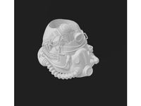 pencil jar - t51b power armor helmet by jimjimjimmyjim