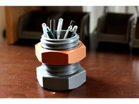 Nut & bolt pencil organizer by jtebert