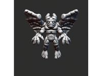 Gargoyle (Halloween month post 6) by Santisdr01