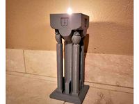 Hogwarts flaming torch candle holder by Vandelayandco