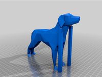 Remixed low poly dog by wku_wake