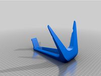 Headphone Stand - Easy Print + Notch for Tablet or Phone by stgsecret