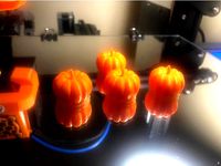 Pumpkin Shrader Valve Cap by MellowDuck