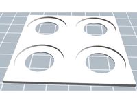 2x2 25mm Base Movement Tray by Dogmantra