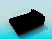 3D Model Bed with soft head of the bed