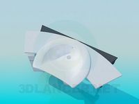 3D Model Pedestal sink