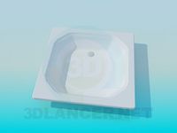 3D Model Bottom in the shower