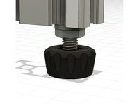 Simple snap-in TPU height adjustable M6 hex bolt feet by mukha521