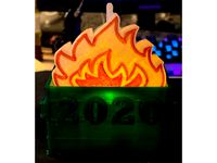 2020 Dumpster Fire Tealight Ornament by blownhemi