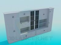 3D Model Cabinet in the living room