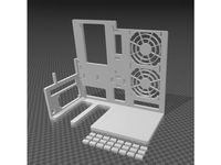 Mini-ITX Open-Frame SFF PC CASE with 240mm rad support by wheelowen
