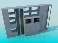 3D Model Parietal furniture set