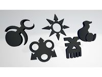 Chaos Space Marine God Icons Moulded Hard Transfers by Hyfryd