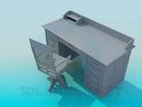 3D Model Desk