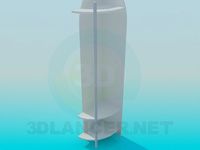 3D Model The corner cupboard in the entrance hall