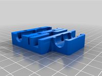x carriage for RepRapPro Mendel to support extruder mounts with holes for bolts 23mm apart. by RemoteFlyer
