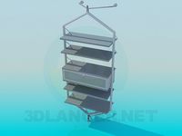 3D Model Stand with shelves