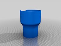 Updated - Large Water Bottle Cupholder Adapter by geektoybox