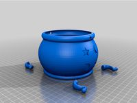 halloween cauldron with legs by KatNass