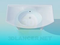 3D Model Sink with legs