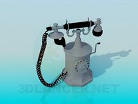 3D Model Antique telephone
