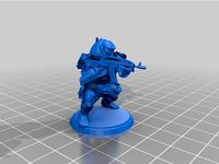 Soldier in Valmar MK V power armor by tassic