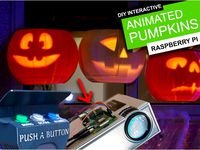 DIY Interactive Projected Pumpkins - Raspberry Pi controlled and 3D printed Halloween project by DIY_Machines