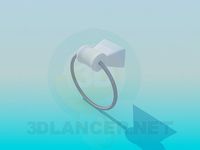 3D Model Round towel holder