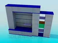 3D Model Closet-wall