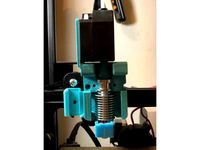 Simplified Petsfang Bowden Direct with BMG Hotend Mount (Printed without support) by snackeater22