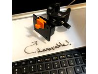 Ham Radio Mic hanger/hook - Button to Hook Adapter by adammelancon