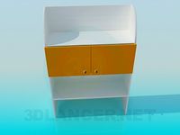 3D Model Cupboard with shelves