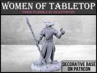 Dragonborn Sorceress - Tabletop Miniature by M3DM